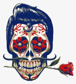 Transparent Girly Skulls Clipart - Mexican Art Skull, HD Png Download, Transparent PNG