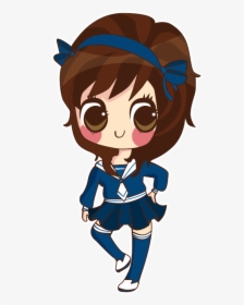 Japanese Joy - Japanese School Girl Cartoon, HD Png Download, Transparent PNG