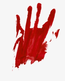 Blood Stained Hand Transparent - Blood Hand Print Png, Png Download, Transparent PNG