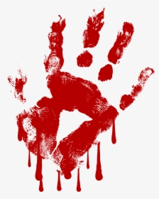 Bloody Hand Png - Blood Hand Transparent Background, Png Download, Transparent PNG