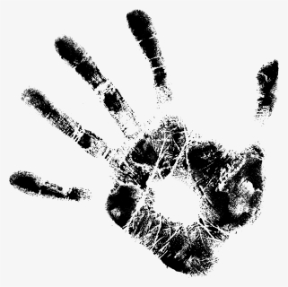 Black Handprint Png, Transparent Png, Transparent PNG