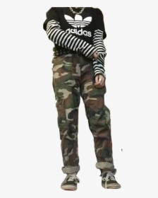 #grunge #skater #pants #outfit #shirt #png #gothic - Outfit Skater, Transparent Png, Transparent PNG