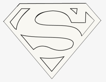 How To Draw Superman Logo Easy Step By Drawing Guides - Superman's Logo, HD Png Download, Transparent PNG