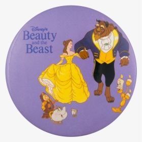 Disney Beauty And The Beast Entertainment Button Museum - Beauty And The Beast Button, HD Png Download, Transparent PNG