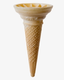 Transparent Ice Cream Cone Clipart Black And White - Ice Cream Wafer Cone Png, Png Download, Transparent PNG