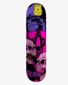 Pit Stop Girly Skull Deck - Skateboard Deck, HD Png Download, Transparent PNG
