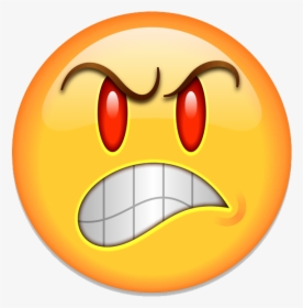 Mad Face Emoji Png - Angry Face Emoji Png, Transparent Png, Transparent PNG