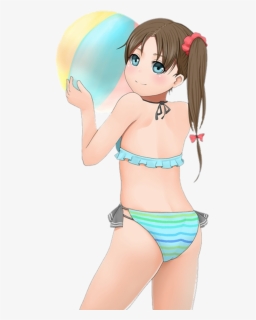 Moe, Cute, Woman, Girls, Women, Swimsuit, Bikini - Bikini Anime Girl Transparent, HD Png Download, Transparent PNG