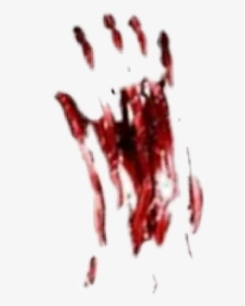 Transparent Bloody Handprint Clipart - Bloody Hand Print, HD Png Download, Transparent PNG