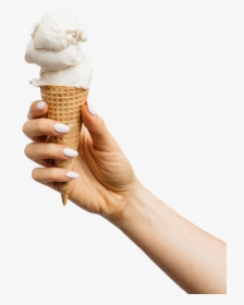 Ice Cream In Hand Png, Transparent Png, Transparent PNG