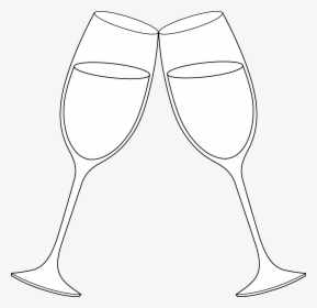 Gold Clipart Wine Glass - Wine Glass, HD Png Download, Transparent PNG