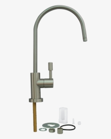 Modern Faucet Brushed Nickel ¼ - Tap, HD Png Download, Transparent PNG