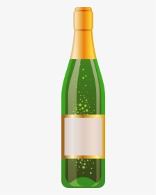 Bottle Of White Wine Png Vector Clipart - ขวด แก้ว คลิป อาร์ต, Transparent Png, Transparent PNG