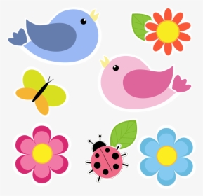 Thumb Image - Birds And Flowers Clipart, HD Png Download, Transparent PNG