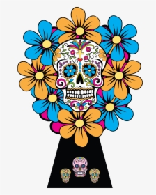 Skulls Of Dia De Los Muertos Png, Transparent Png, Transparent PNG