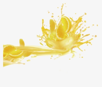 Transparent Lemon Juice Clipart - Lemon Juice Splash Png, Png Download, Transparent PNG