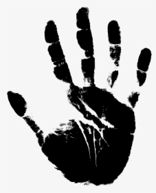 Handprint Transparent Human - Hand Silhouette, HD Png Download, Transparent PNG