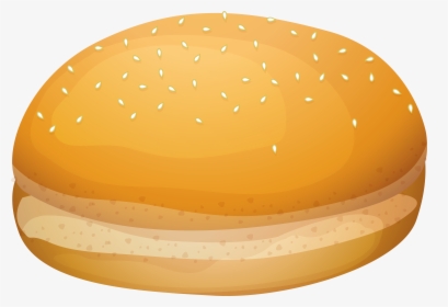 Burger Bread Png Clip Art - Bread Bap Clip Art, Transparent Png, Transparent PNG
