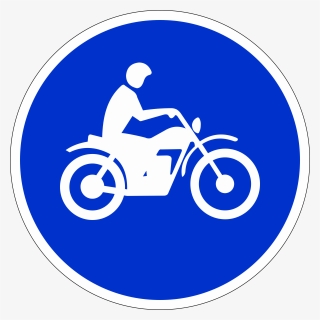 Motorcycle Blue Sign, HD Png Download, Transparent PNG