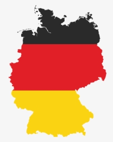 Map German Of Flag States Berlin Germany Clipart - Germany With German Flag, HD Png Download, Transparent PNG