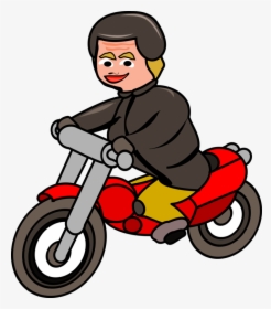 Car Scooter Motorcycle Bicycle Motor Vehicle - Vektor Orang Naik Motor, HD Png Download, Transparent PNG
