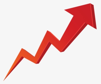 Download Stock Market Graph Up Png Transparent Image - Red Arrow Going Up, Png Download, Transparent PNG