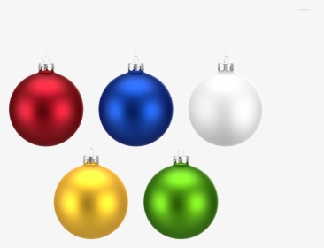 Transparent Colorful Tree Png - Christmas Balls Templates Colored, Png Download, Transparent PNG