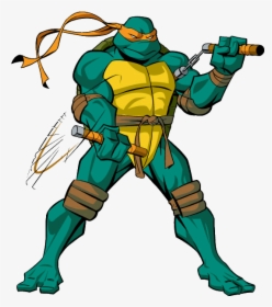 Michelangelo Ninja Turtle Weapon Clipart , Png Download - Teenage Mutant Ninja Turtles Michelangelo, Transparent Png, Transparent PNG