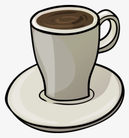 Clipart Cup Tea Biscuit - Png Coffee Cup Cartoon, Transparent Png, Transparent PNG