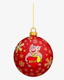 New Year S Eve, Christmas, Ball, Ornament, Pig, - Christmas Ornament, HD Png Download, Transparent PNG