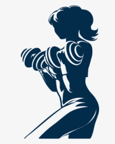Logo Fitness Centre Sports Association Physical Fitness - Fitness Woman Silhouette Png, Transparent Png, Transparent PNG