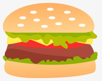 Burger Vector With Transparent Background - Transparent Background Burger Clipart, HD Png Download, Transparent PNG