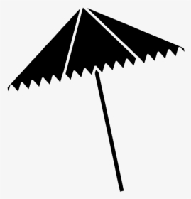 Black Beach Umbrella Png, Transparent Png, Transparent PNG