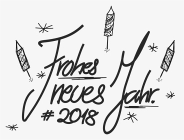 New Year S Eve 2018,drawing,font,new Year S Day,new - Calligraphy, HD Png Download, Transparent PNG