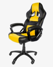 Gaming Chair Png - Yellow And Black Gaming Chairs, Transparent Png, Transparent PNG