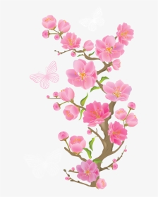 Flower Clipart, Cute Clipart, Spring Branch, Cherry - Korean Cherry Blossoms Png, Transparent Png, Transparent PNG