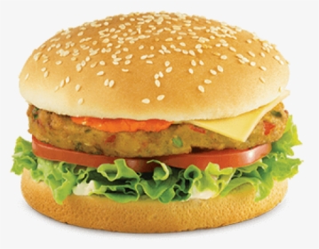 Veggie Burger Hamburger Vegetarian Cuisine Kfc French - Egg Shami Burger Png, Transparent Png, Transparent PNG