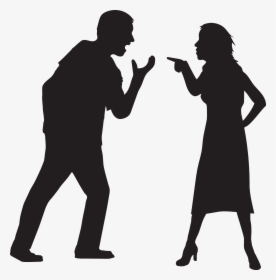 Anger Divorce Silhouette Screaming Interpersonal Relationship - People Arguing Png, Transparent Png, Transparent PNG