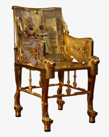 Transparent Gold Throne Png - Throne Of Tutankhamun Drawing, Png Download, Transparent PNG