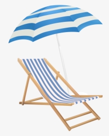 Umbrella 14 Eames Lounge Chair Beach Clipart - Transparent Beach Chair Png, Png Download, Transparent PNG