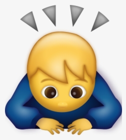 Transparent Screaming Emoji Png - Person Bowing Emoji, Png Download, Transparent PNG