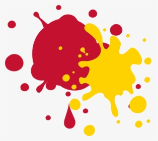 Splat Transparent Yellow - Ketchup And Mustard Transparent, HD Png Download, Transparent PNG