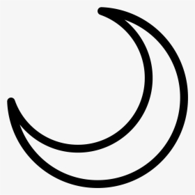 Crescent Moon -icon - Transparent Crescent Moon, HD Png Download, Transparent PNG