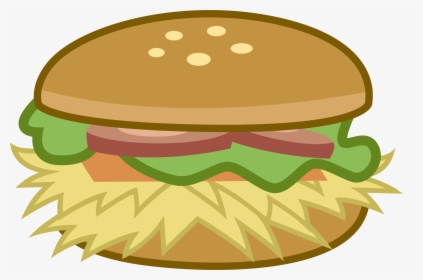 Vector Hamburger Transparent Background - Cartoon Food No Background, HD Png Download, Transparent PNG