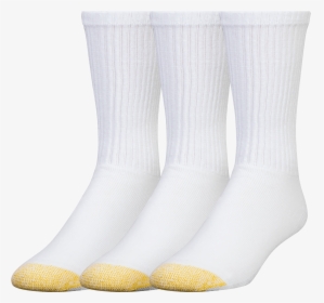 Gold Toe Ultra Tec Athletic Cotton Crew Socks 3-pack - Gold Toe Socks Whites, HD Png Download, Transparent PNG