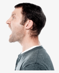 Kisspng Stock Photography Screaming Royalty Free Screaming - Screaming Person Side View, Transparent Png, Transparent PNG