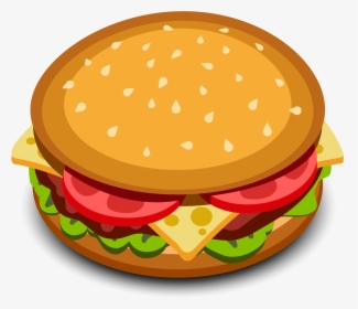Vector Burger Cartoon Png Clipart , Png Download - Cartoon Burger Png, Transparent Png, Transparent PNG