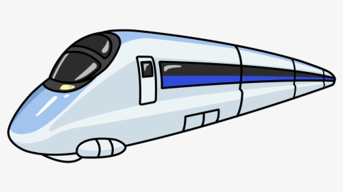 Train Rail Transport High-speed Rail Rapid Transit - High Speed Rail Cartoon, HD Png Download, Transparent PNG