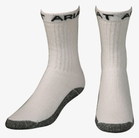 Men S Ariat 3 Pack Workboot Socks - White - Sock, HD Png Download, Transparent PNG