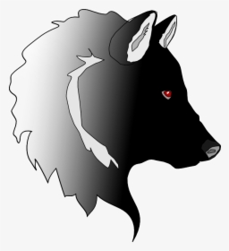 Boar,illustration,black And White,livestock,clip Art - Desenho De Um Lobo Preto, HD Png Download, Transparent PNG